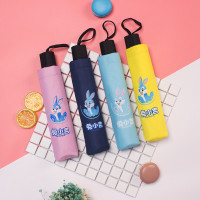 新款卡通雨伞折叠韩版女学生遮阳晴雨伞两用小清新防紫外线太阳伞