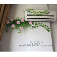 空管暖气管下管道假花装饰花藤条客厅仿真玫瑰花藤塑料藤蔓叶