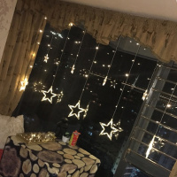 (买就送挂钩)彩灯LED星星灯闪灯串灯房间装饰灯主播房间背景彩灯