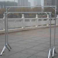 晾衣架落地折叠室内外阳台双杆单杆晾晒衣架移动简易挂衣杆被子架