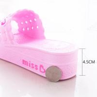 2018新款夏季高跟松糕时尚厚底坡跟凉拖鞋沙滩鞋防滑拖鞋女夏外穿