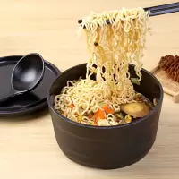 泡面碗带盖大号学生碗汤碗日式餐具创意饭盒方便面碗筷套装泡面杯