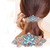 韩版时尚钻成人夹头饰百搭弹簧马尾夹顶夹钻卡淑女饰