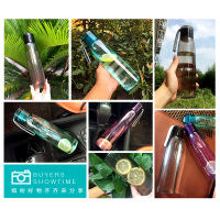 创意杯塑料杯子女学生韩版可爱儿童茶杯男防漏便携太空杯随手杯