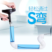 [可过S弯]通下道马桶疏通器 手摇厨房管道毛食物堵塞清理器