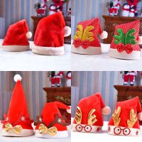 圣诞节装饰品成人帽圣诞帽子头饰幼儿园卡通礼品批