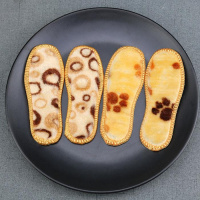 可选儿童宝宝鞋垫加绒防臭吸汗秋冬季男童女童加厚十字绣棉鞋垫子