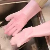 厨房洗碗手套洗碗刷清洁神器家用洗碗硅胶耐高温家务清洁手套