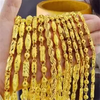 [红同款送戒指]多款可选男士仿金加粗项链欧币沙金霸气金链