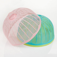 6个装可选圆形塑料菜罩餐桌罩防蚊虫饭菜罩厨房透气菜盖食物罩