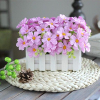 客厅酒柜假花盆栽装饰品摆件摆设塑料花干花束田园风仿真花艺套装