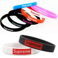 买2送2科比supreme硅胶手环篮球情侣男女运动潮牌NBA手环钉子手链