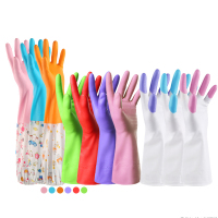 洗碗手套女防耐用家务橡胶厨房刷碗乳塑胶皮洗衣服手套加绒加厚