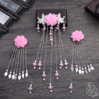 主夹古典簪子古装头饰饰古风步摇长流苏古代夹汉服 COS表演