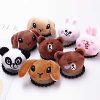 三件套布朗熊可妮兔头绳韩版圈少女心可爱儿童头花扎头橡皮筋