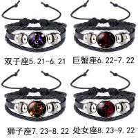 《十二星座夜光森系项链》时尚简约夜光手链男女学生情侣戒指