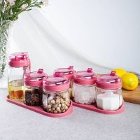 厨房玻璃料盒油壶盐罐味罐佐料瓶味罐套装味收纳小帮手