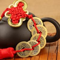 [买二送一]正品五帝钱挂件六帝钱镇宅辟邪风招财化煞仿古铜钱