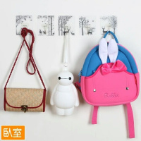 强力自粘钩可爱粘贴墙粘上挂钩贴厨房后浴室卧室免打孔无痕粘胶