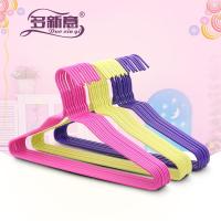 [多新意20支成人加粗衣架]大人衣架子家用儿童衣挂浸塑晾衣撑子