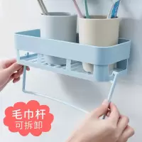 [1-5个装]免打孔卫生间置物架浴室吸壁收纳架壁厕所吸盘三角架
