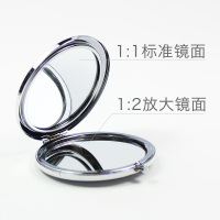 小镜子随身化妆镜子折叠双面迷你便携圆形女学生定制照片创意星座