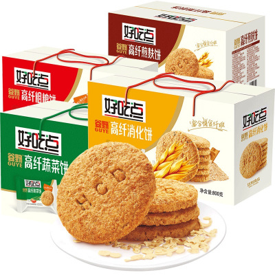 达利园好吃点饼干谷高纤粗粮800g整箱批发早餐食品零食小吃