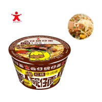 公仔迷你碗面泡面牛肉味41g*6牛肉味夜宵零食小吃方便面批发