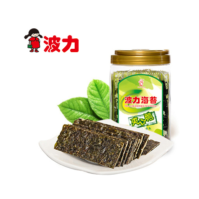 波力芝麻夹心海苔脆(波力夹心脆80g)*2罐装海苔即食休闲儿童零食小吃紫菜海苔片桶装