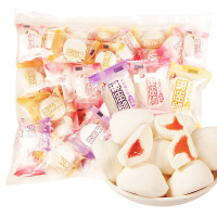 雪丽糍棉花糖(香橙)500g多口味夹心软糖果招待结婚喜糖休闲儿童零食批发