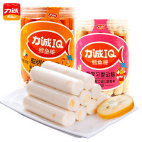 力诚鳕鱼肠400g罐装原味芝士味儿童零食火腿肠鱼棒宝宝休闲零食