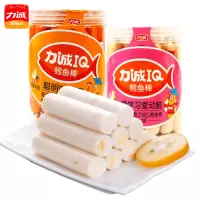 力诚鳕鱼肠400g罐装原味芝士味儿童零食火腿肠鱼棒宝宝休闲零食