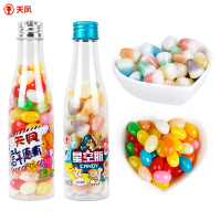 天凤星空许愿瓶糖70g*3瓶90后怀旧零食儿童彩色豆彩虹糖果软糖