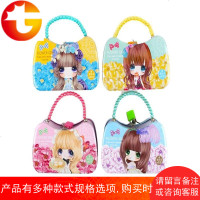 儿童硬纸币带锁存钱罐女孩可爱卡通防摔大号手提储蓄罐小礼品 邮