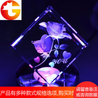 旋转水晶球音乐盒八音盒创意情人节礼物女生女孩生日diy手工定制