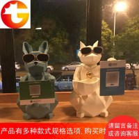北欧创意招财猫摆件开业礼品店铺开店送礼收银台定制二维码个性