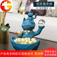 现代简约招财猫客厅实用创意乔迁新居礼品家居装饰品摆件搬家礼物