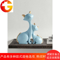 创意礼物摆件北欧现代招财猫家居装饰摆设酒柜电视柜玄关桌面摆饰