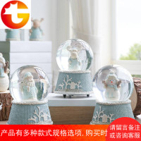 欧式梦幻透明水晶球音乐盒送女生生日礼品新婚礼物闺蜜结婚礼品