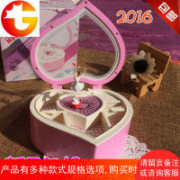 芭蕾跳舞旋转女孩心形粉色音乐盒创意儿童节礼物女孩生日礼品