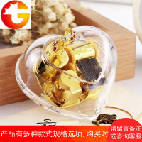 亚克力发条金属音乐盒摆件八音盒创意生日礼物送女友闺蜜儿童