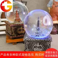 发光飘雪花水晶球音乐盒八音盒送男友女生儿童闺蜜生日礼物毕业