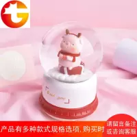 圣诞老人下雪音乐盒水晶球生日礼物飘雪花送男生女生创意天空之城