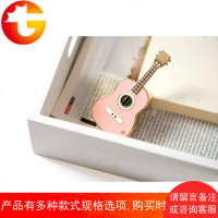 MINI吉他合金音乐盒八音盒创意男女生圣诞节礼物粉红蓝色