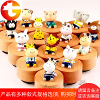 八音盒可爱小动物旋转音乐盒创意生日礼物送女生女友