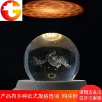 水晶球旋转音乐盒八音盒儿童男生女生新年生日礼物