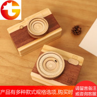 创意diy个性木质音乐八音盒 相机玄关装饰工艺品摆件送女生日礼物