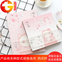 优湃 可爱樱花猫咪黑卡相册diy手工创意情侣浪漫影集毕业纪念相簿