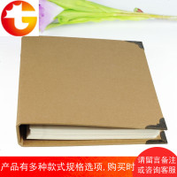 复古纸面活页手账DIY覆膜粘贴相册本影集创意礼品 邮