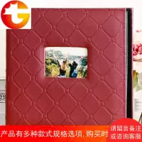 相册影集6寸过塑600张皮质家庭相册本插页式4D大6寸全景纪念册